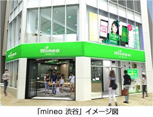「mineo 渋谷」イメージ図